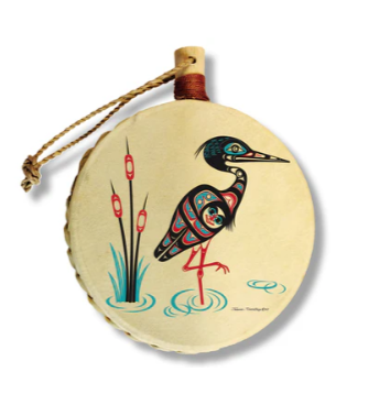 Shotridge Studios Mini Drum Ornaments - Various Designs