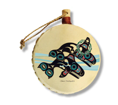 Shotridge Studios Mini Drum Ornaments - Various Designs