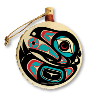 Shotridge Studios Mini Drum Ornaments - Various Designs