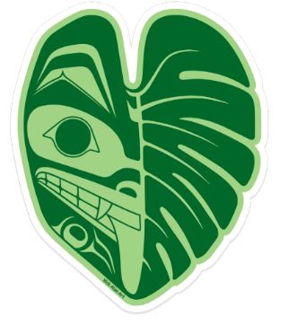 Nick Alan Art Sticker (Monstera Wolf)