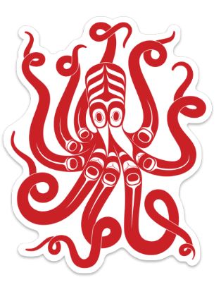 Nick Alan Art Sticker (Octopus)