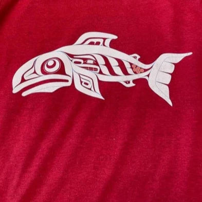 T-Shirt - Trickster; Summer Salmon (Antique Cherry Red)