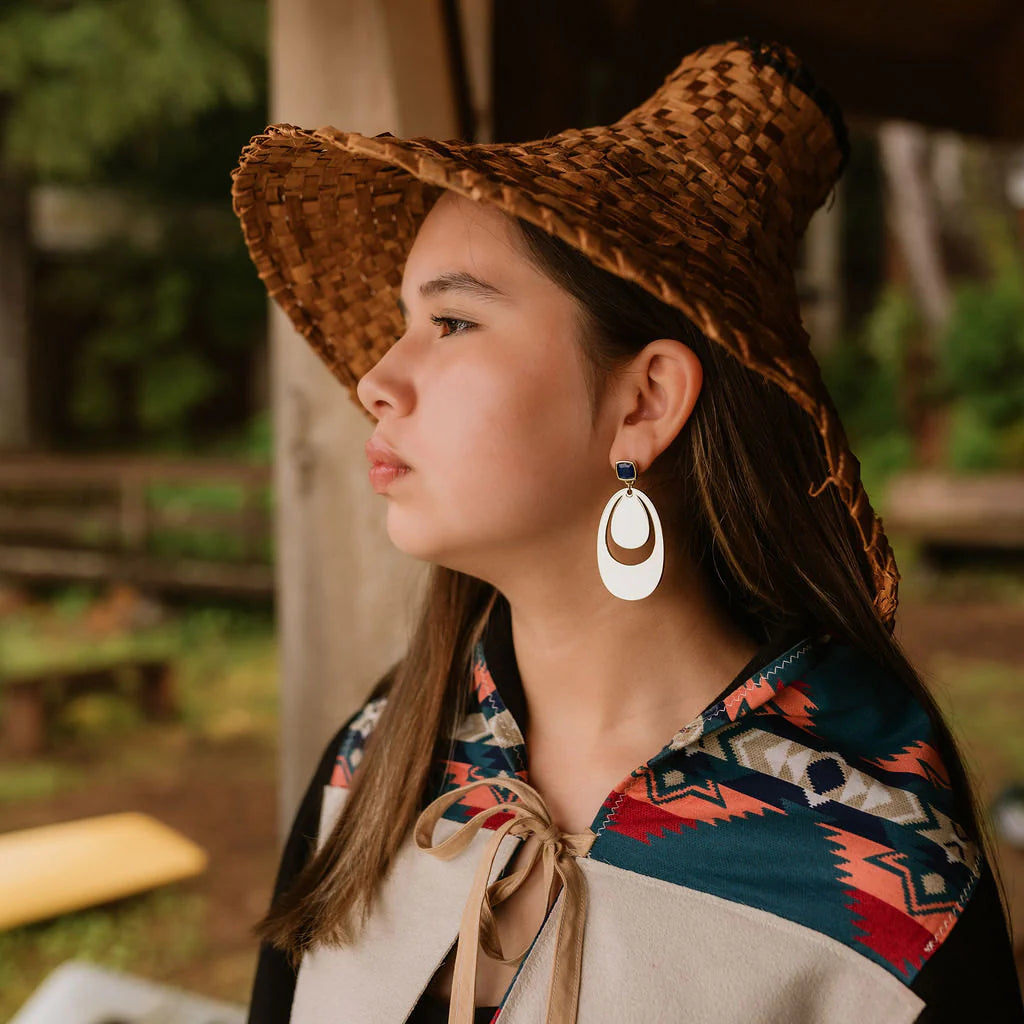 She Carried the Sky Earrings - Rhodium Platinum