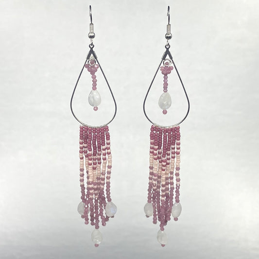 Moongrove Beads Earrings Aurora Rose