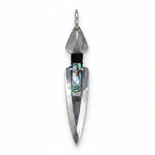 Samuel Sheakley Silver & Abalone Dagger Pendant
