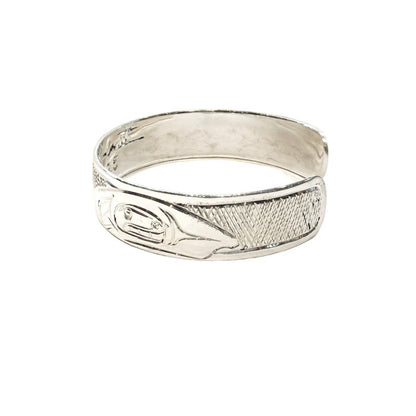 Ken Lea Bracelet Silver  1/2" - Spreadwing Eagle