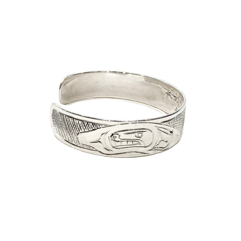 Ken Lea Bracelet Silver  1/2" - Spreadwing Eagle