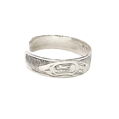 Ken Lea Bracelet Silver  1/2" - Spreadwing Eagle