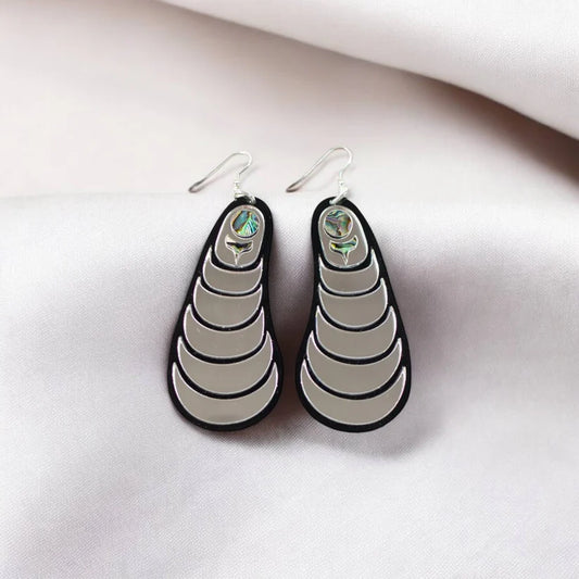 Copper Canoe Woman Coastal Strata Earrings