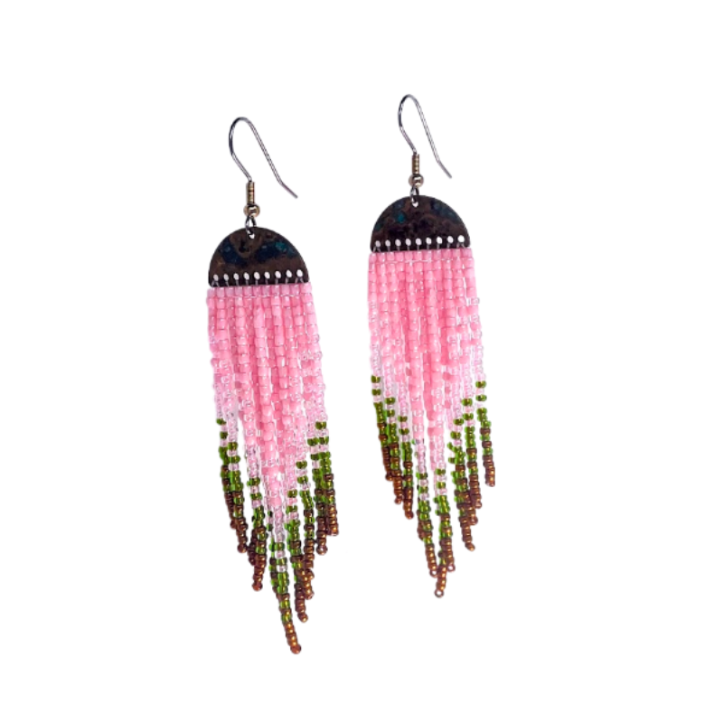 Marcia's Crafted Creations Earrings Beaded Jellyfish