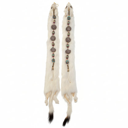L'ook Beadwork Earrings Ermine with Beadwork