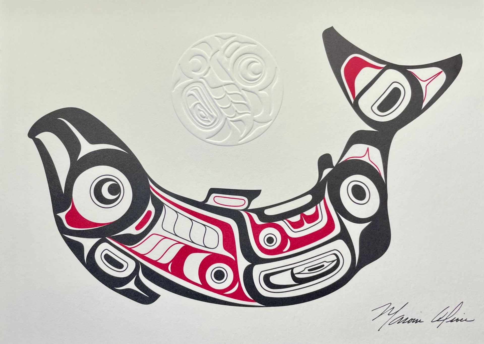 Marvin Oliver Art Card - Salmon – Sealaska Heritage Store