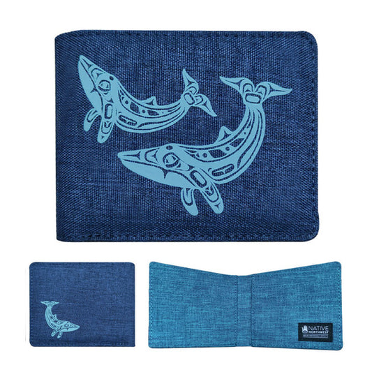 Wallet - Crosshatch, Humpback Whale