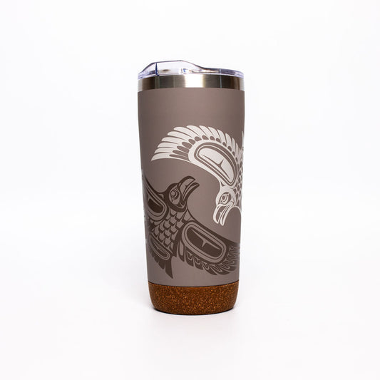 Cork Base Travel Mugs - Raven - 20 oz