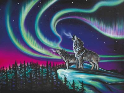 Sky Dance - Wolf Song Art Card