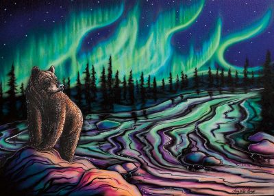 Sky Dance – Northern Light Art Card