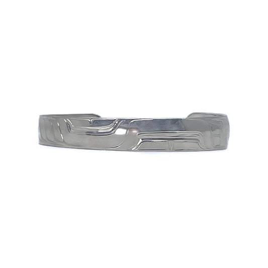 Samuel Sheakley Bracelet 1/2" Silver (Abstract Formline)
