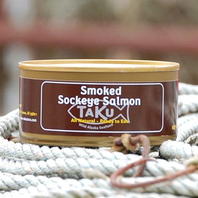 Smoked Sockeye Salmon Canned, 6 oz Made in Juneau, Alaska