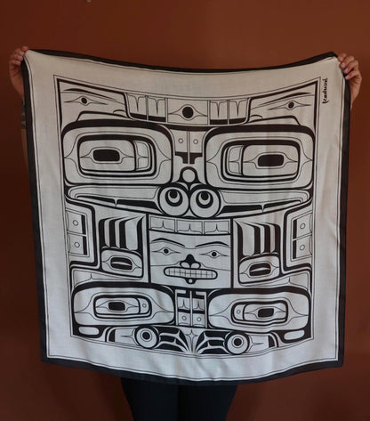 Kadusné Ursala Hudson Cashmere Scarf “Sister Bear Learns to Listen”