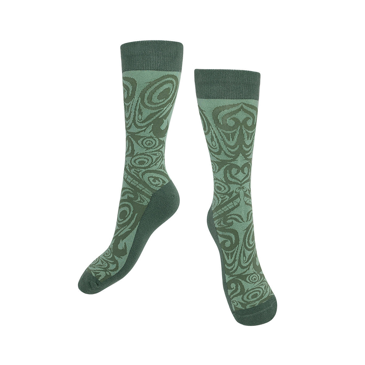Art Socks - Urban Wolf designed y Maynard Johnny, Jr, Coast Salish, Kwakwaka'wakw