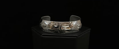 Bracelet- N. Galanin, Silver, 3/4"