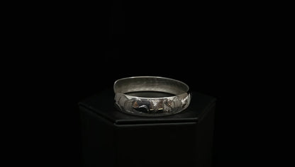 Bracelet- N. Galanin; Silver, Various Designs, 1/2"