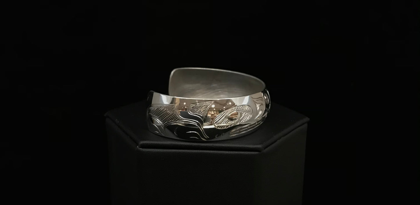 Bracelet- N. Galanin, Silver, 3/4"