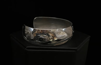 Bracelet- N. Galanin, Silver, 3/4"