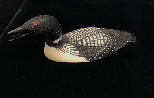 Ivory- L. Mayac: Common Loon, Scrim, 5"