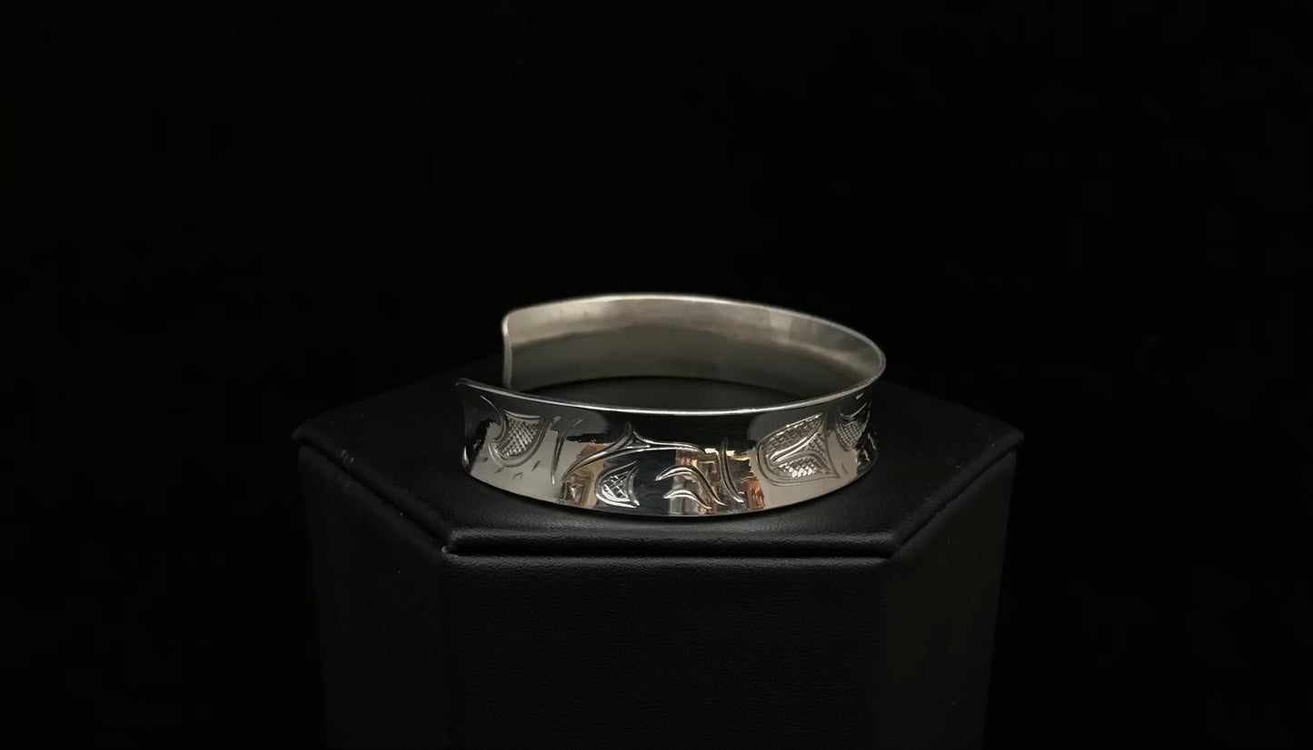 Bracelet- N. Galanin; Silver, Various Designs, 1/2"