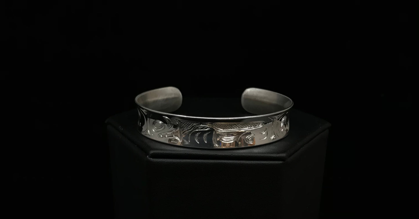 Bracelet- N. Galanin; Silver, Various Designs, 1/2"