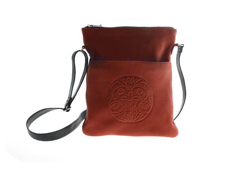 Embossed Leather Solo Bag Bill Helin Eagle (Deerskin)