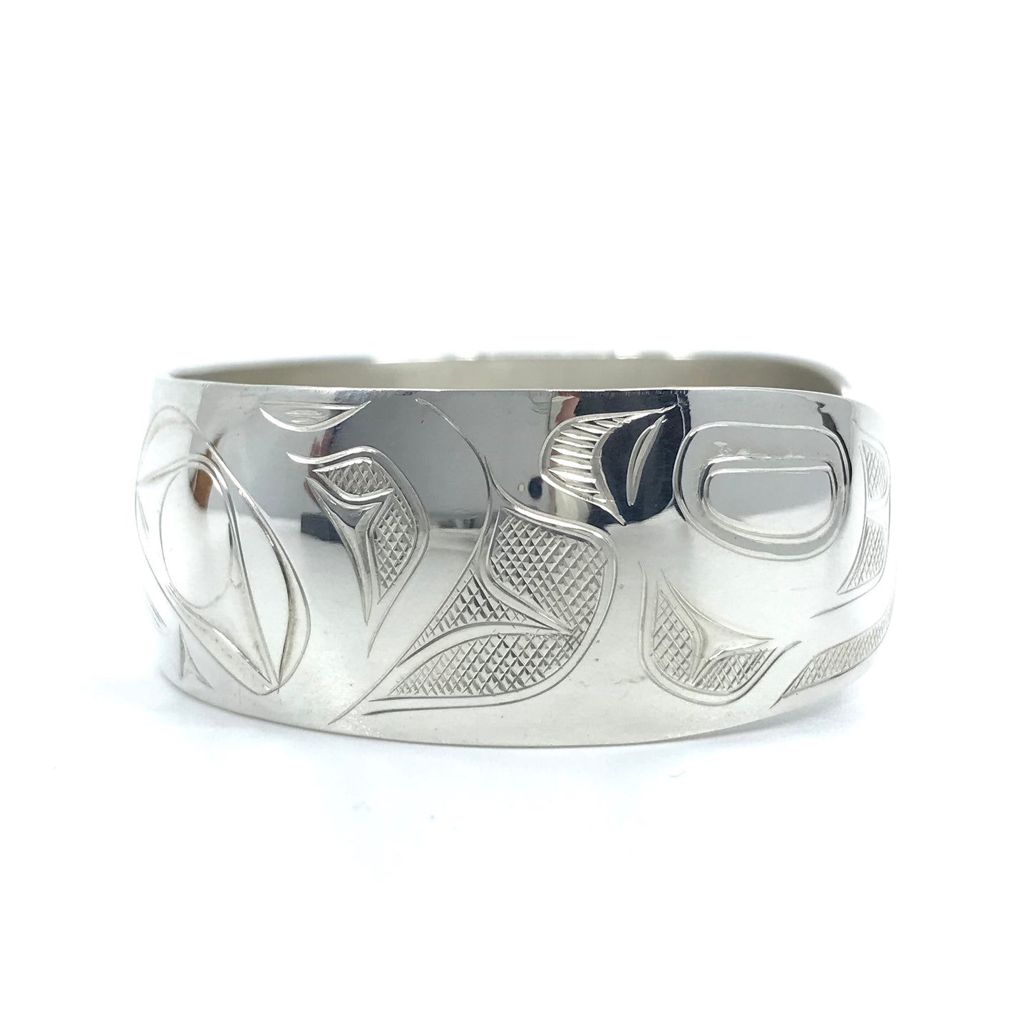 Bracelet- J. Galanin, Silver, Various Designs, 3/4"