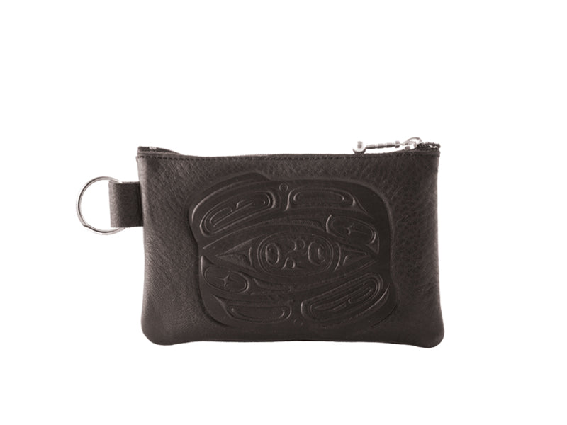 Coin Purse - Deerskin, Raven