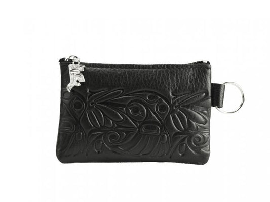 Coin Purse - Leather, Hummingbird