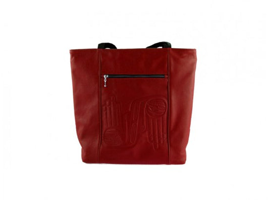 Dorothy Grant Leather Healing Hands Shopper Bag