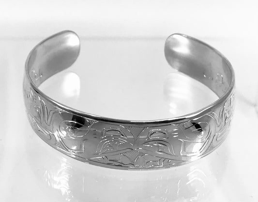 Tammy 1/2" Eagle Silver Bracelet