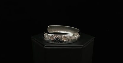 Bracelet- N. Galanin; Silver, Various Designs, 1/2"