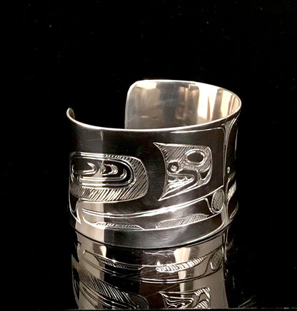 Samuel Sheakley Bracelets Silver 1.5" Lovebird
