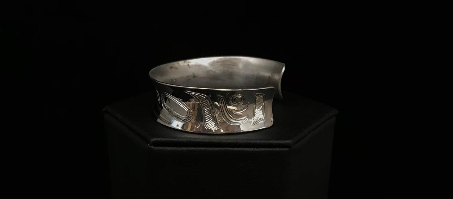 Bracelet- N. Galanin, Silver, 3/4"