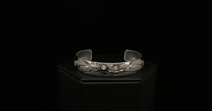 Bracelet- N. Galanin; Silver, Various Designs, 1/2"