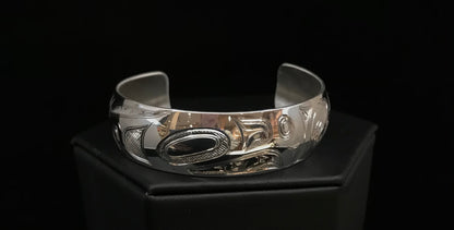 Bracelet- N. Galanin, Silver, 3/4"