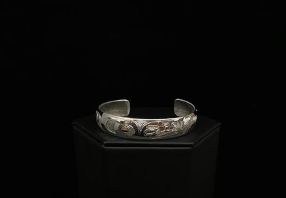 Bracelet- N. Galanin; Silver, Various Designs, 1/2"