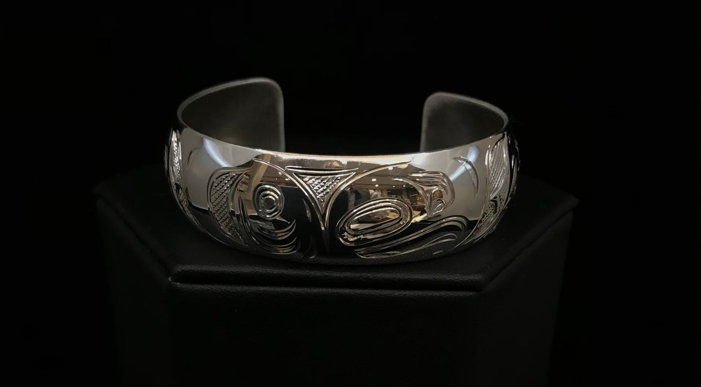 Bracelet- N. Galanin, Silver, 3/4"