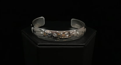 Bracelet- N. Galanin; Silver, Various Designs, 1/2"