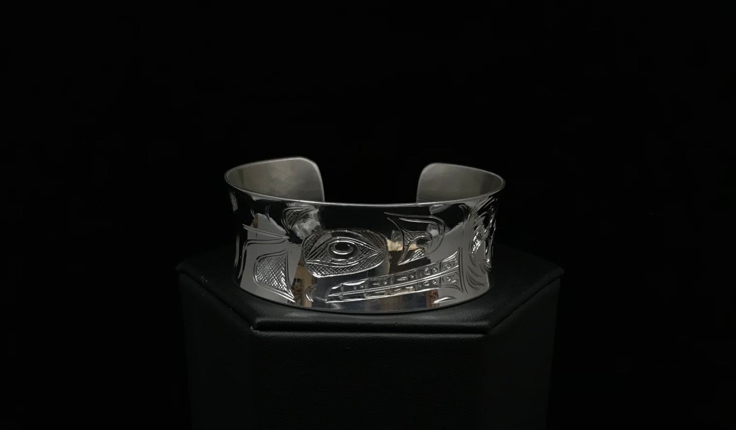 Bracelet- N. Galanin, Silver, Various Designs, 1", Concave