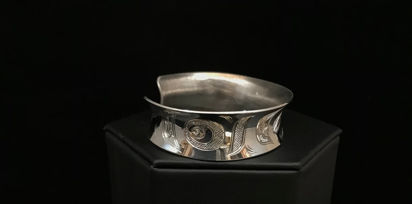 Bracelet- N. Galanin, Silver, 3/4"