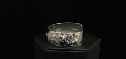 Bracelet- N. Galanin, Silver, 3/4"