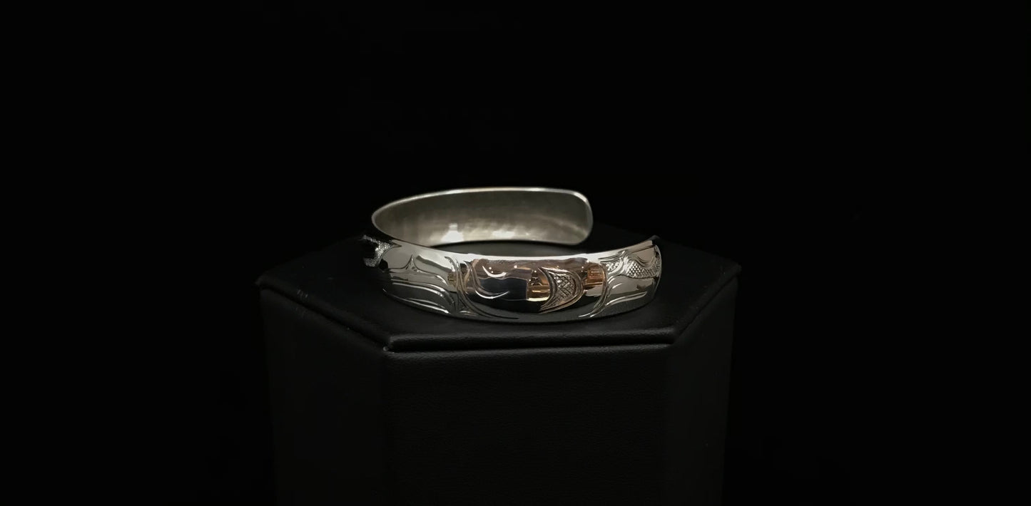 Bracelet- N. Galanin; Silver, Various Designs, 1/2"