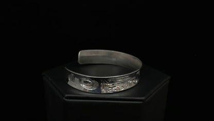 Bracelet- N. Galanin; Silver, Various Designs, 1/2"